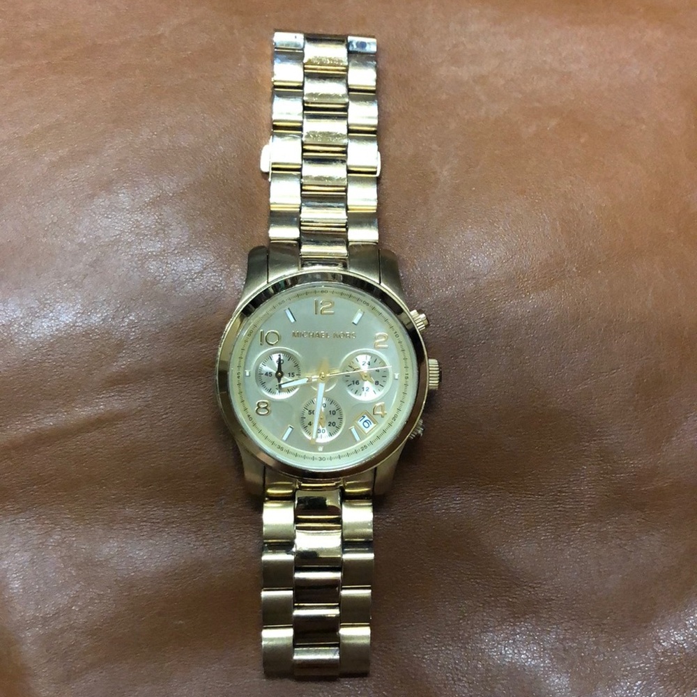 Michael Kors Runway Gold Watch
